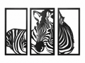 Zebra Triptych Wall Art