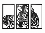 Zebra Triptych Wall Art