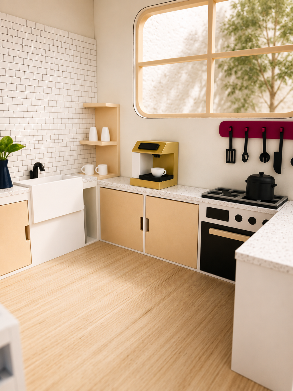 Stove & Cabinet Unit