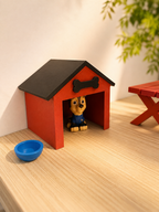 Dog House & Water Bowl
