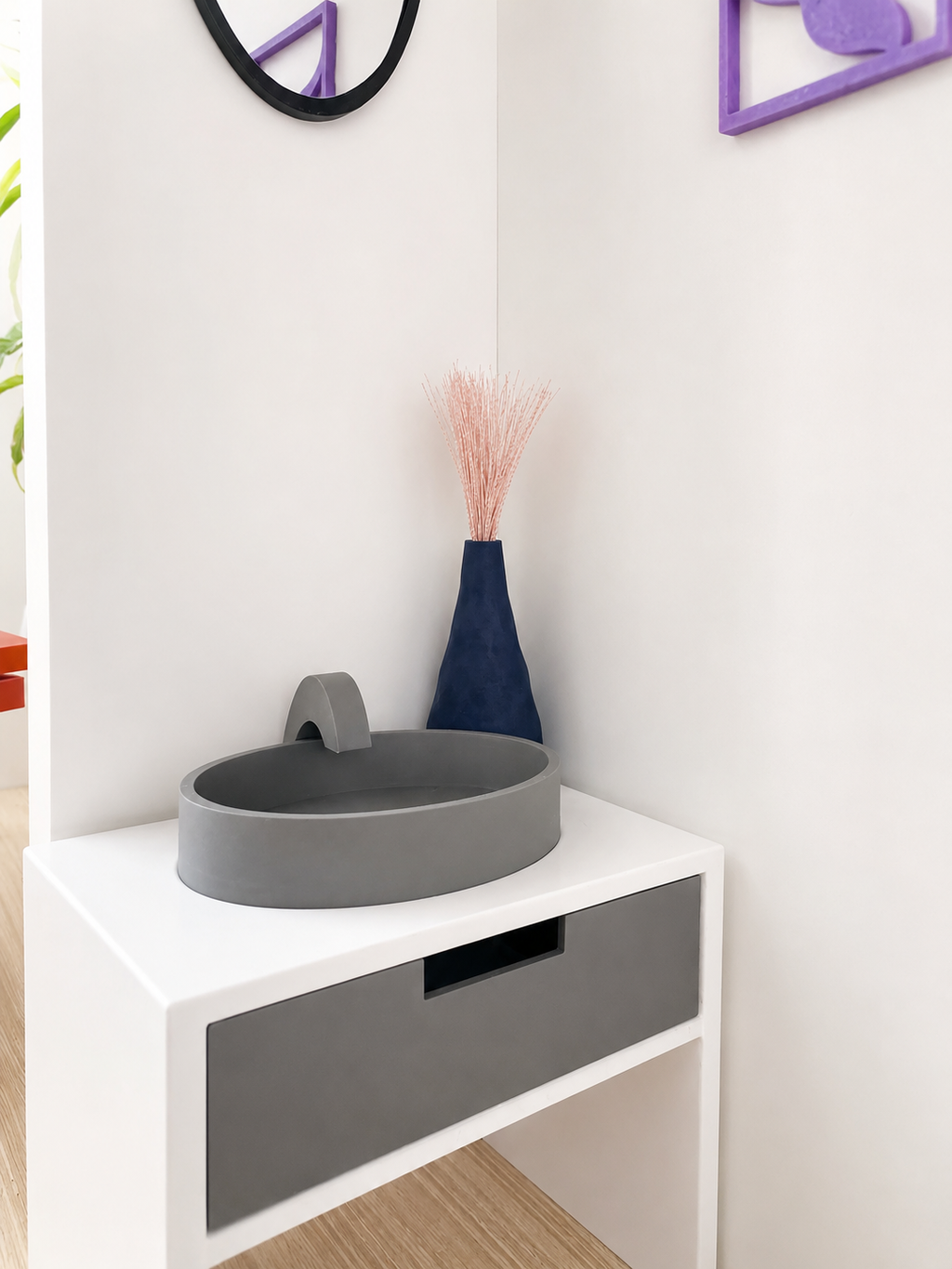 Faceted Tall Vase