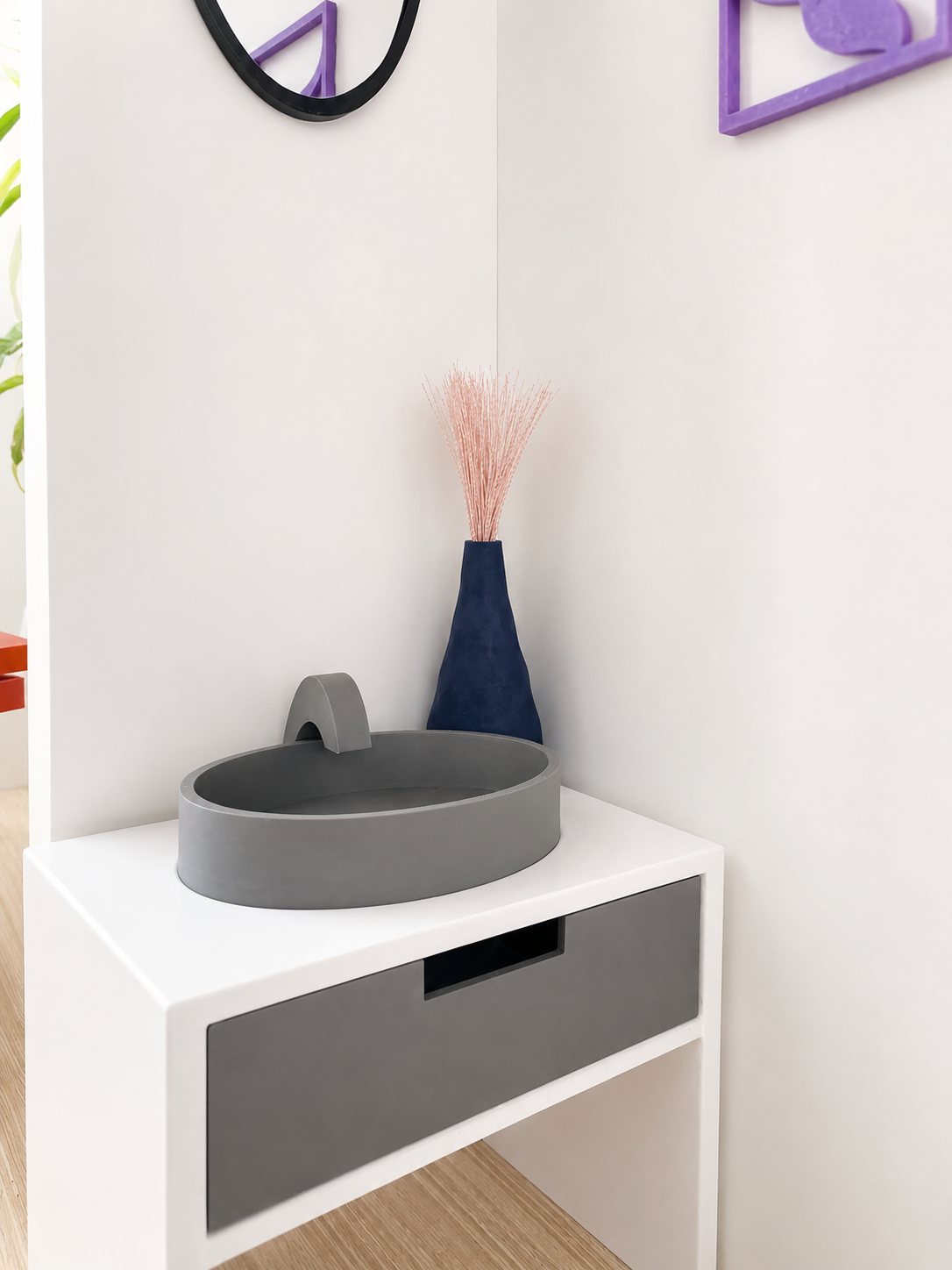 Faceted Tall Vase